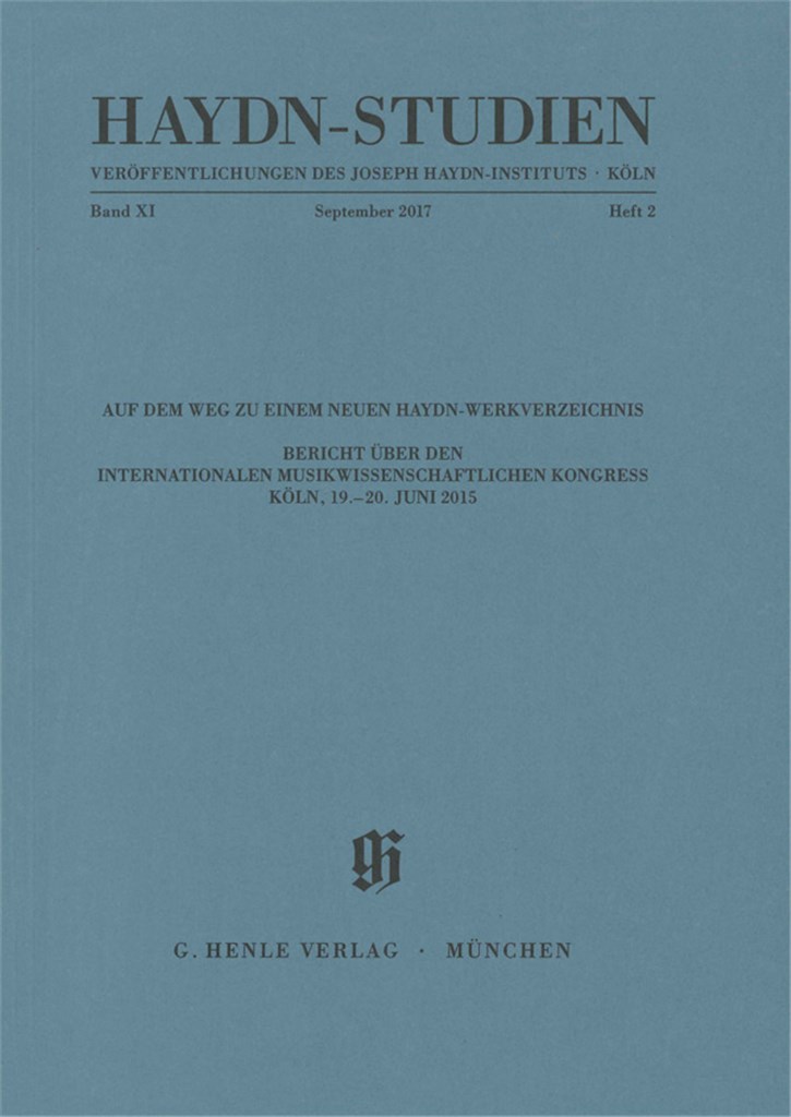 Haydn Studies Vol. 11 No. 2